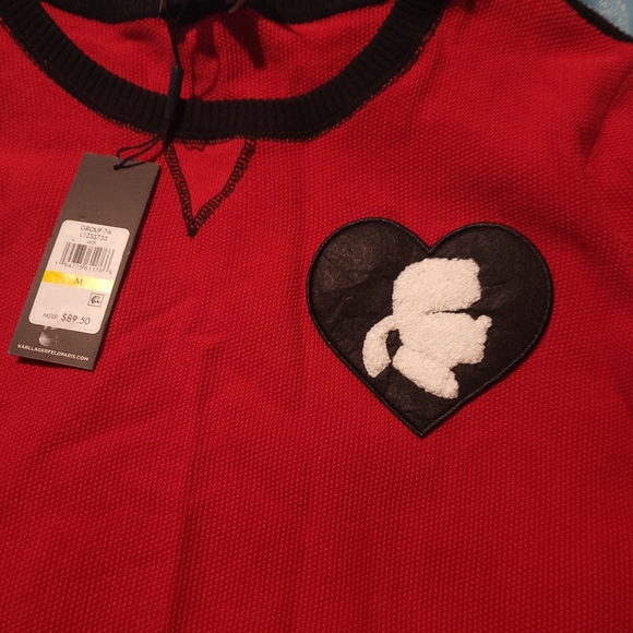 KARL LAGERFELD SWEATER..Red..Medium. NWT - Picture 10 of 10